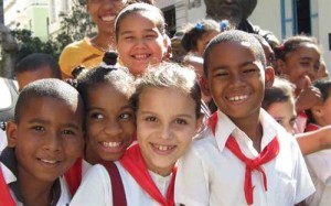 Cuban schoolkids