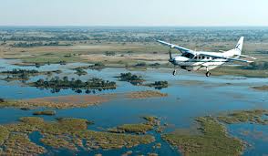 Okavango Delta aerial view